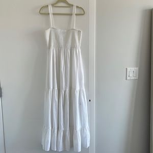 Zara White Beachy Maxi Dress Size M